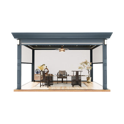 주문 야외 파빌리온 알루미늄 합금 새로운 손 전기 잎 online manufacture