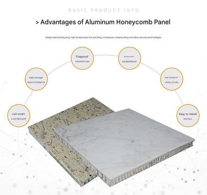 주문 빌라 외관 클레이딩 대리석 알루미늄 복합판 꿀집 방화 방지 항 정적 현대 벽질 online manufacture